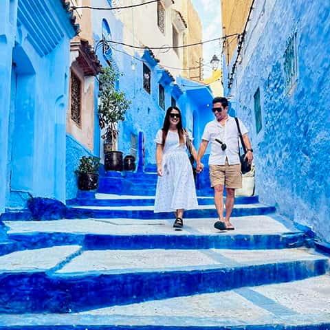 Chefchaouen Blue Stairs, Morocco